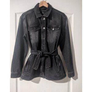 Rails | Petersen Belted Denim Shirt Jacket In Eclipse